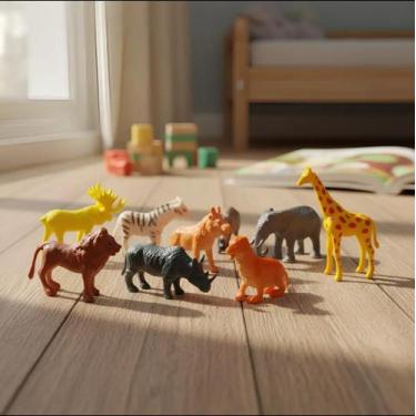 Imagem de Animais Safari em PVC 12 Peças - ark toys, 24 unidades