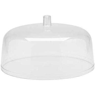 Imagem de Cúpula Para Prato De Bolo Natural Tampa De Acrílico Cúpula De 30cm Ou