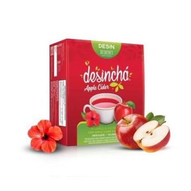 Imagem de Chá Sabor Apple Cider e Hibisco 45g com 30 sachês - Desinchá