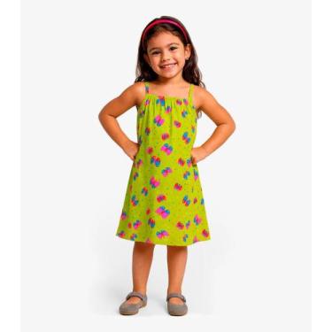Imagem de Vestido Feminino Infantil Select Verde, 2, Verde