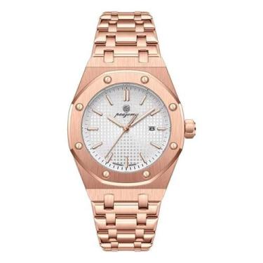 Imagem de Relógio Masculino De Quartzo De Aço Inoxidável, À Prova D'água, Lumino