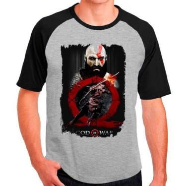 Imagem de Camiseta kratos god of war games jogos camisa masculina lançamento 01 