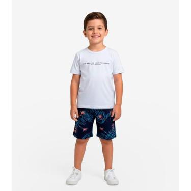 Imagem de Conjunto Infantil Camiseta e Bermuda Select Azul, 10, Azul