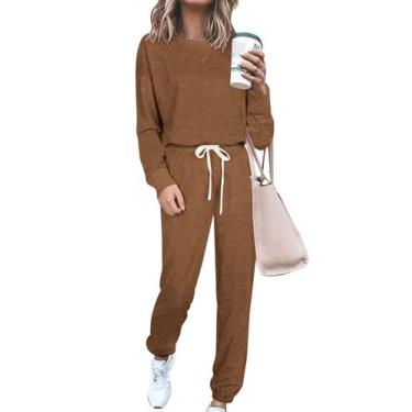 Imagem de Conjunto de Chándal PRETTYGARDEN para Mujer 2 Piezas Pijama Casual Kha
