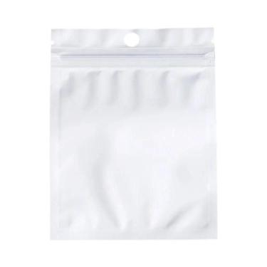 Imagem de Sacos Plásticos Brancos Autoadesivos Para Joias, Ziplock Para Armazena