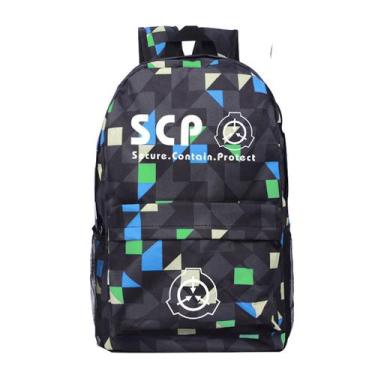 Imagem de Mochila escolar infantil SCPs impressa em 3D Oxford 480g - yiweisai