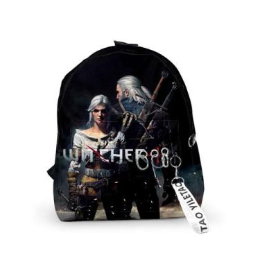 Imagem de Mochila escolar Wiedzmins Geralts Cartoon para crianças - yiweisai