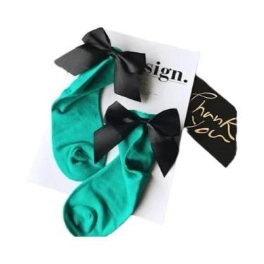 Imagem de Meias De Algodão Femininas Harajuku Com Laço Para O Tornozelo, Estilo 