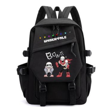 Imagem de Mochila Undertales Sans Papyrus Sans Cartoon Kids School - Yiweisai