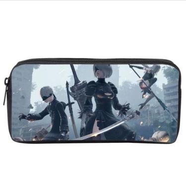 Imagem de Bolsa de lápis Niers Automatas YorHas No 2 Types B Oxford 22x11x5cm - 