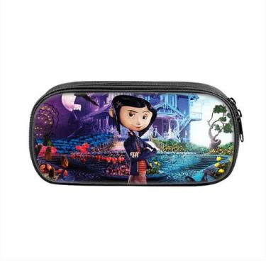 Imagem de Estojo para lápis Coraline Cartoon Anime de poliéster de grande capaci