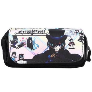 Imagem de Bolsa de lápis Black Butlers Sebastians Michaelis para crianças - Yiwe