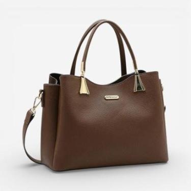 Imagem de Bolsa Feminina Chenson Mão Contemporâneo Café-Feminino