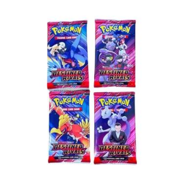 Imagem de Cartas Pokémon Prism Evolution 151 Crimson Violet, 4 Pacotes De 8 Unid