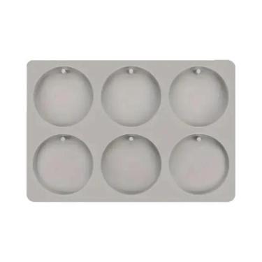 Imagem de Moldes Circulares Planos De Silicone Para Resina Epóxi DIY, Suportes D
