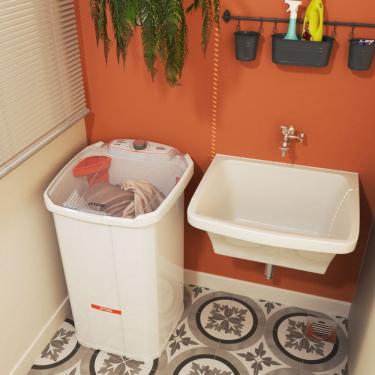 Imagem de Lavadora de Roupa Semiautomatica Tanquinho Inverter 15kg Sem Dreno Praxis