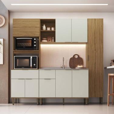 Imagem de Cozinha Modulada 4 Peças com Paneleiro Florença Naturalle/Sabbia