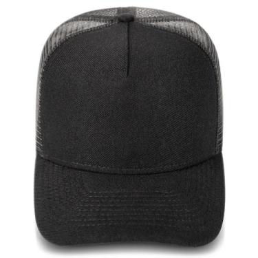 Imagem de Boné Aba Curva Masculino Liso Trucker Redinha Telinha Diversos Cores M