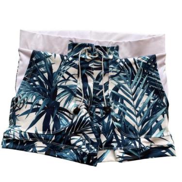 Imagem de Sunga Boxer Shorts Tendência Moda Praia Verão Praia e Piscina - Cecí M