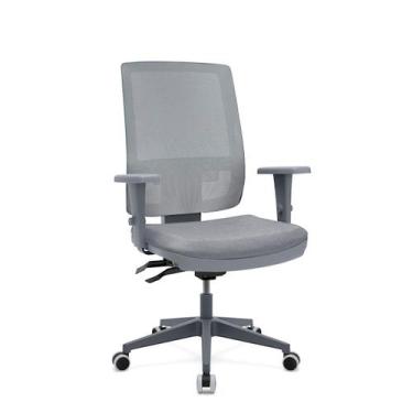 Imagem de Cadeira de Escritório Presidente Brizza Braço 3D Backplax NR17 Base Pi