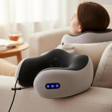 Imagem de Almofada Massageadora de Pescoço Recarregável Sem fio - TOMATE E BMAX,