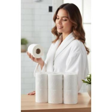 Imagem de Papel Higiênico Folha Dupla: Toque Suave, Pele Protegida - Congratulat