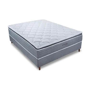 Imagem de Cama Box Colchão Casal Molas Ensacadas Orthocrin Real Vision Branco Pi
