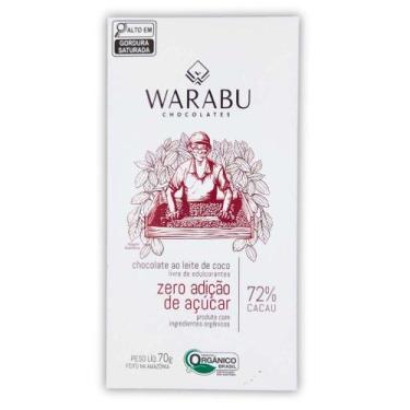 Imagem de Chocolate Zero 72% (70g) - Warabu