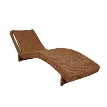 Imagem de Espreguiçadeira Luxo em corda náutica e alumínio para piscina - Sarah 