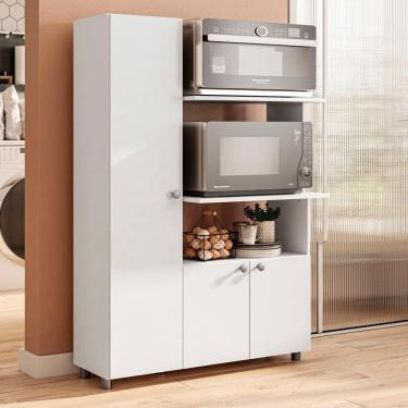 Imagem de Armário de Cozinha Multiuso Âmbar 3 Portas Forno e Micro 