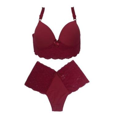 Imagem de Conjunto plus size vip lingerie poliamida e renda - TJ Vip, 52