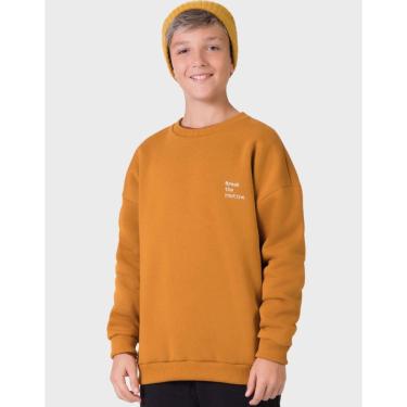 Imagem de Blusão Moletom Grosso Quentinho Escrita Dia Dia Inverno Frio Moda Elegante - Masculino 12 a 18 anos-Masculino