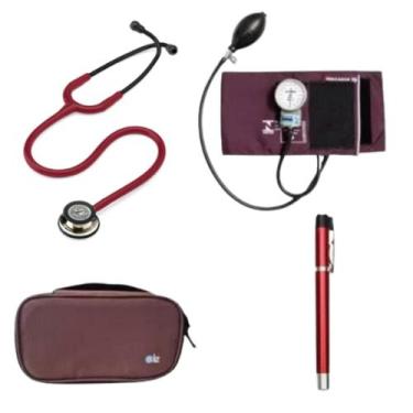 Imagem de Kit Estetoscopio Littmann + esfigmo + case + Laterna - Cores Variadas 