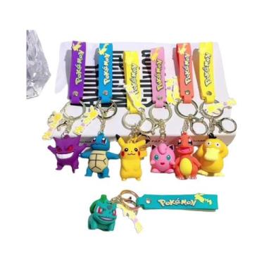 Imagem de Chaveiro Fofo De Pokémon Pikachu, Psyduck, Charmander E Squirtle Para 