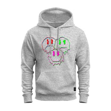 Imagem de Moletom Canguru Blusa De Frio Confortável Estampado Smiley Bear-Unissex