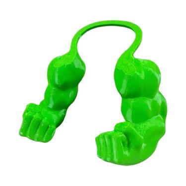 Imagem de Pingente De Braço Musculoso De Gato Forte, Conjunto De Colar Com Bonec