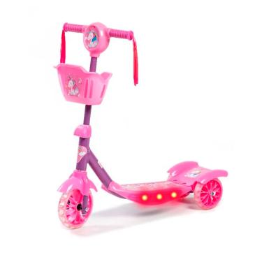 Imagem de Patinete 3 Rodas c/ Cesta Rosa CV192317