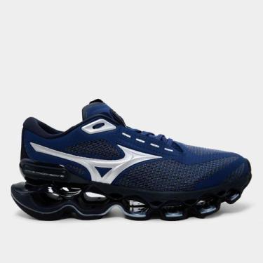 Imagem de Tênis Mizuno Wave Prophecy 15 Masculino, Marinho, Prata, 42
