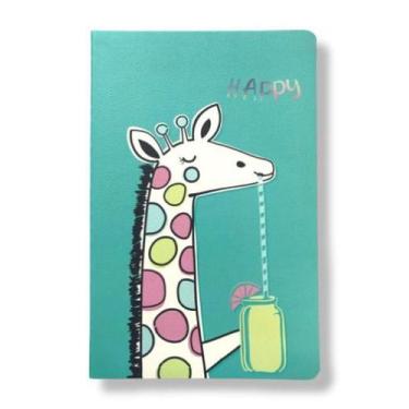Imagem de Caderneta Caderno Animais Fofos Brochura Capa Flexível - Papelaria Cri