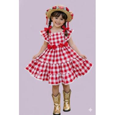 Imagem de Vestido Banana Club Aline Xadrez Vermelho, Vermelho, 12