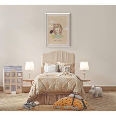 Imagem de Quadro Infantil Decorativo Pequeno Cumprimento Retangular 20X30 em Vinil com Ou sem Vid...