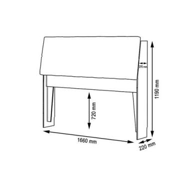 Imagem de Cabeceira Estofada Yasminne Queen Branca - Mobiliar Home Shop