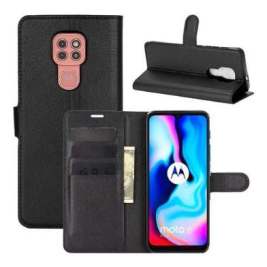Imagem de Capa Capinha Case Carteira Flip Para Moto G9 Play / E7 Plus - LXL