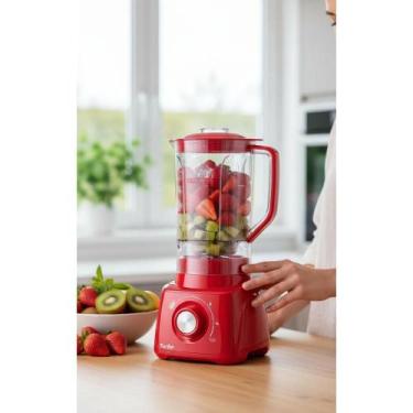 Imagem de Liquidificador Turbo Power 2,2L 550W Vermelho 127V - Congratulations S