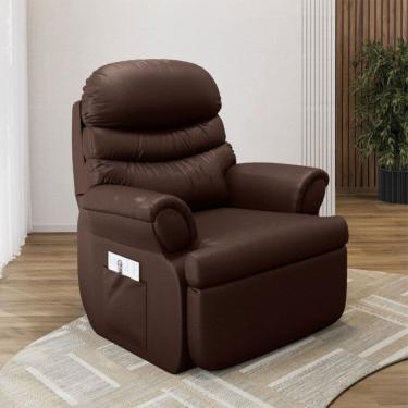 Imagem de Poltrona do Papai Reclinavel Premium Dallas Corino Just Time