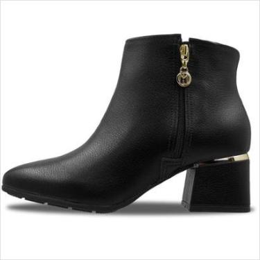 Imagem de Bota Feminina Modare Salto Baixo - Preto-Feminino