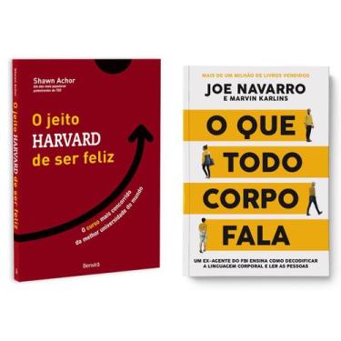 Imagem de Kit livros físico O Jeito Harvard de Ser Feliz O Que Todo Corpo Fala -