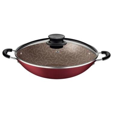Imagem de Panela Wok 36CM 6L Paris Vermelho Antiaderente Tramontina