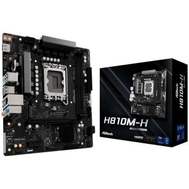 Imagem de Placa Mãe ASRock H810M-H, Socket Intel LGA 1851, DDR5, Chipset H810, N