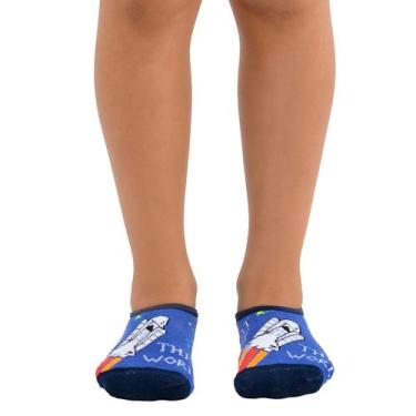 Imagem de Meia Sapatilha Infantil Para Menino Selene, 25 a 28, Marinho, Royal